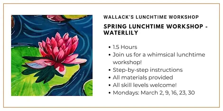 Spring Lunchtime Workshop: Waterlily Watercolour Painting