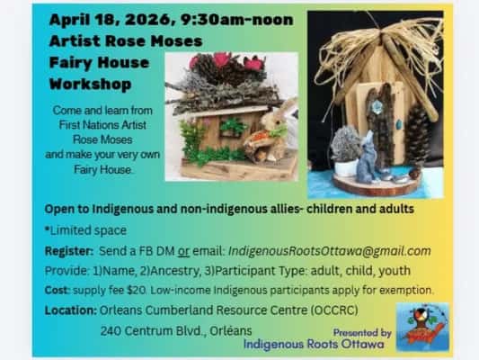 Fairy Houses with Artist Rose Moses – Orléans