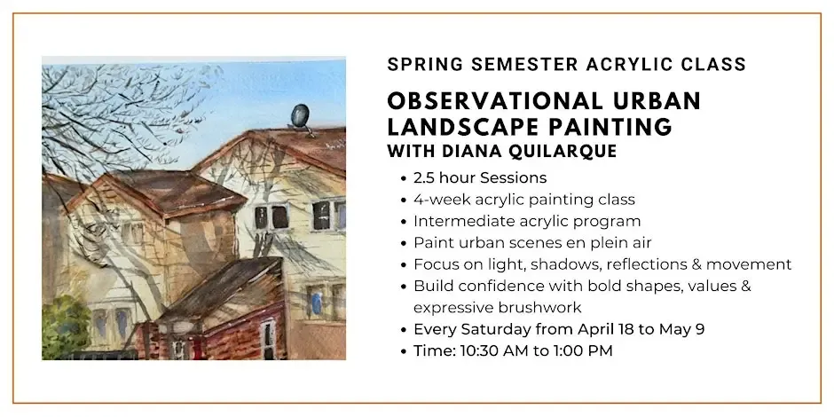 Spring Acrylic Class: Plein Air Painting Program