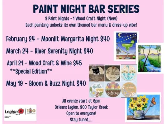 Paint Night Bar Series