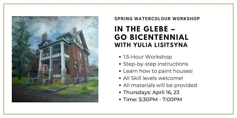 Spring Watercolour Workshop: Spring at The Glebe with Yulia Lisitsyna