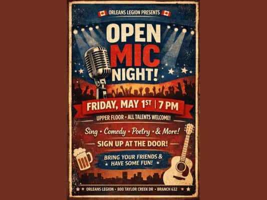 Open Mic Night at Orléans Legion