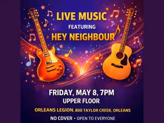 Live Music: Hey Neighbour