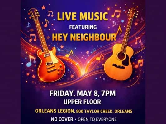 Live Music: Hey Neighbour