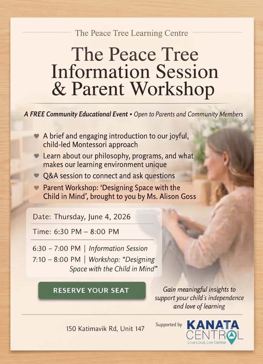 Information Session & Parent Workshop | The Peace Tree Learning Centre
