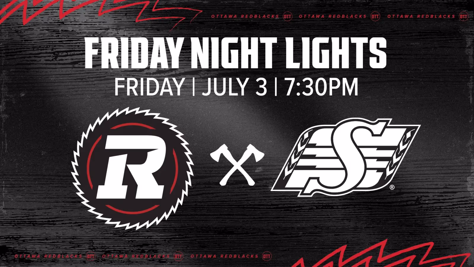 REDBLACKS vs Saskatchewan Roughriders