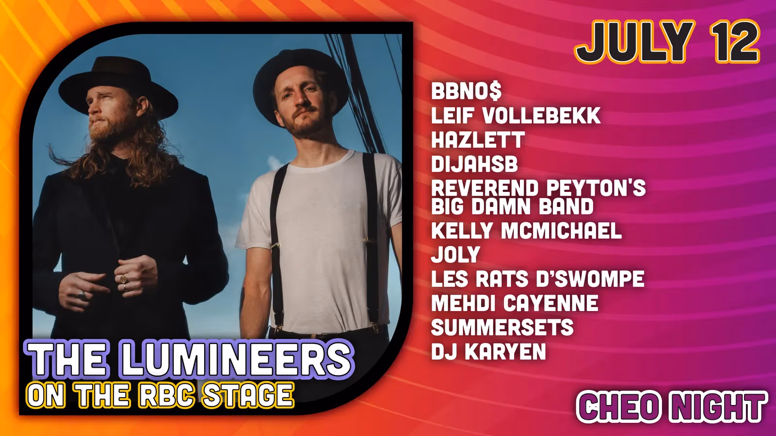 2026 Ottawa Bluesfest — Sunday, July 12