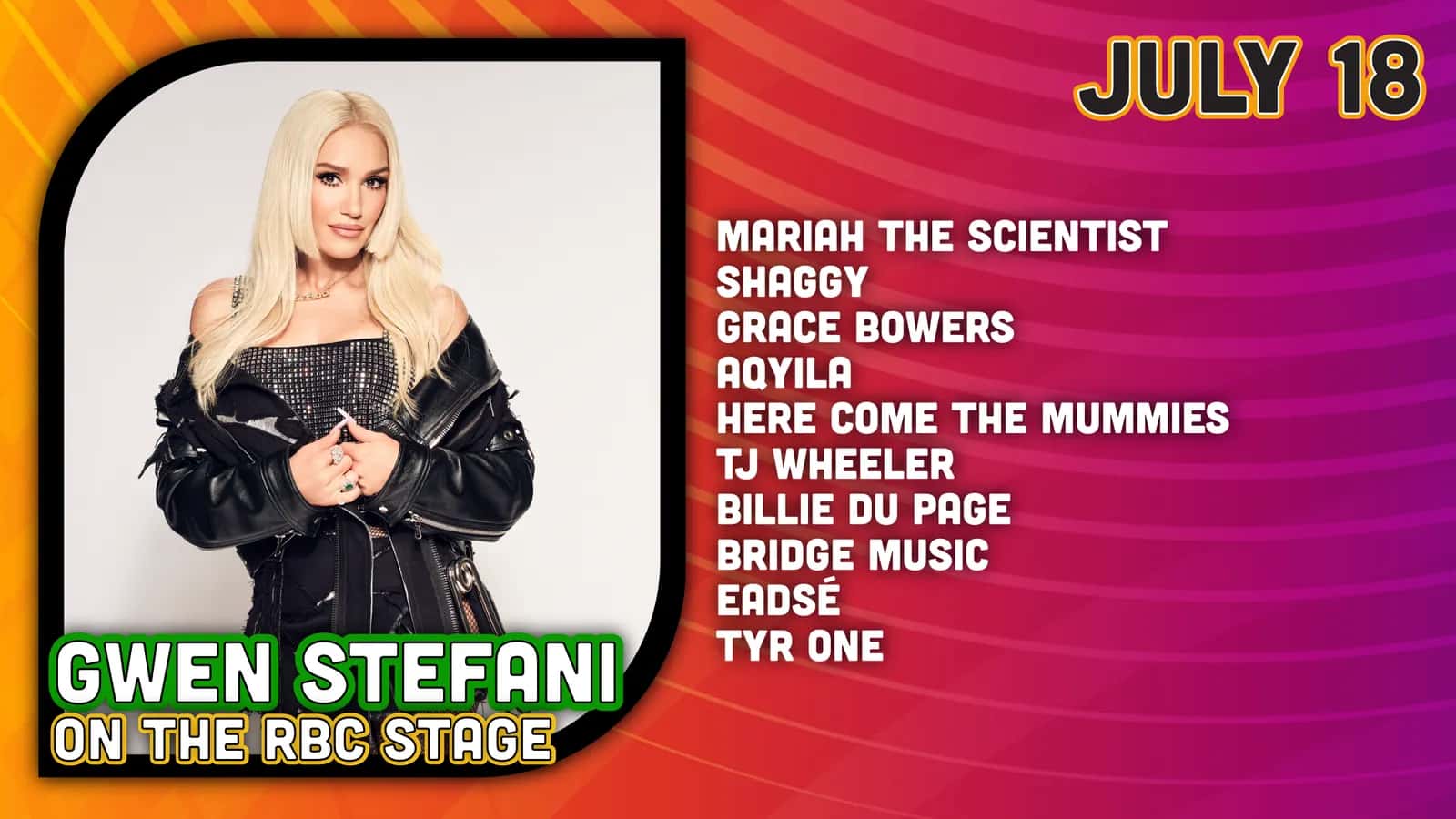 2026 Ottawa Bluesfest — Saturday, July 18