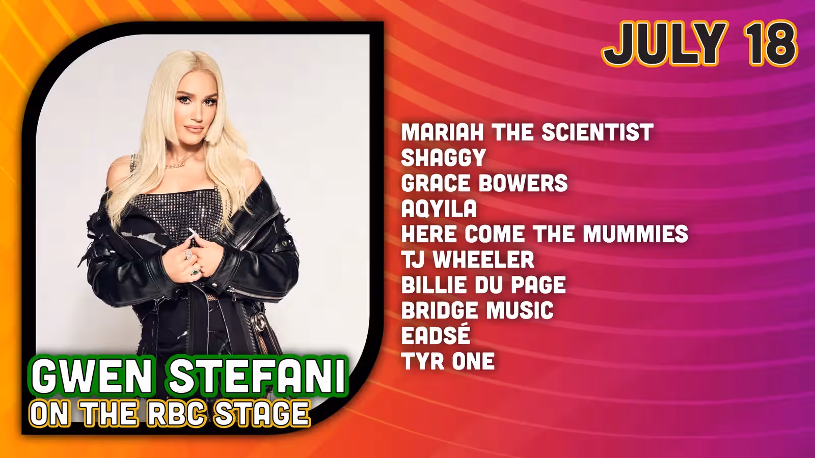 2026 Ottawa Bluesfest — Saturday, July 18
