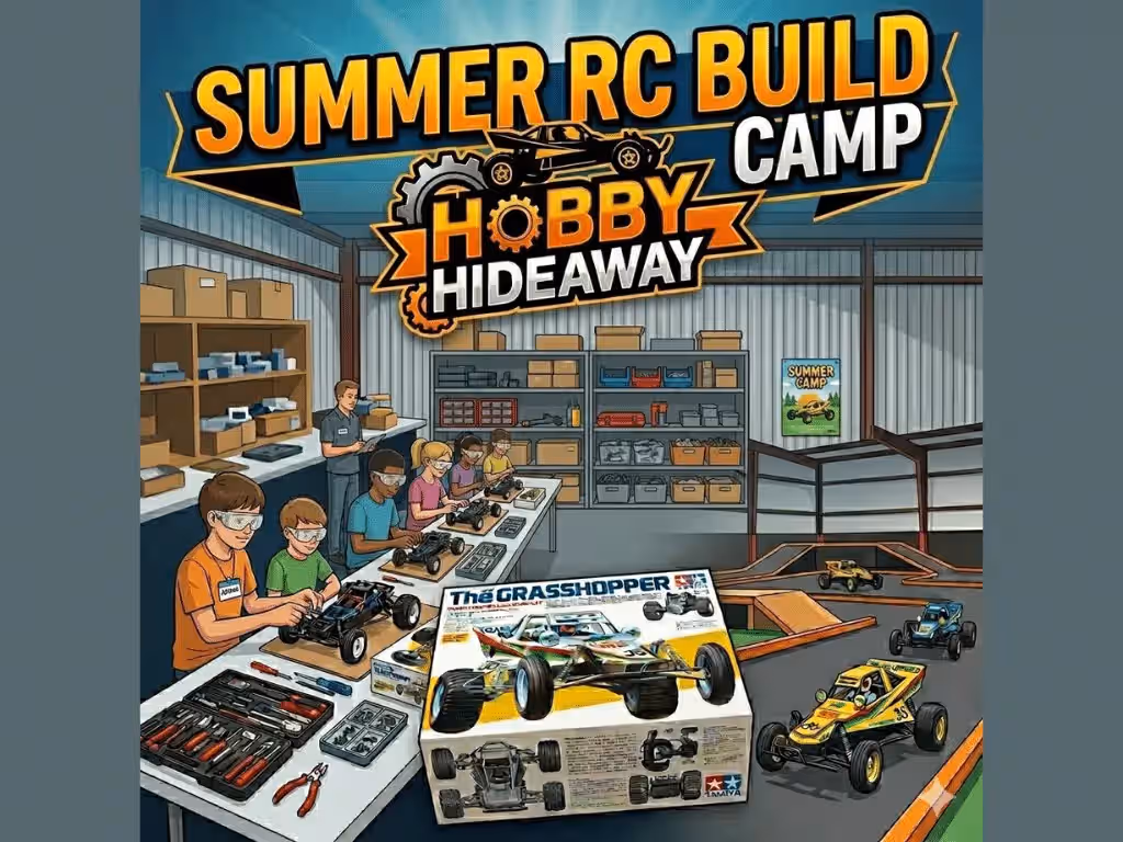 Summer RC Build Camp: Build & Drive your Own Tamiya Grasshopper