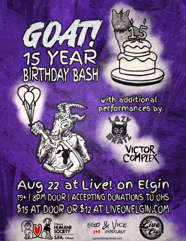 GOAT! 15 Year Birthday Bash