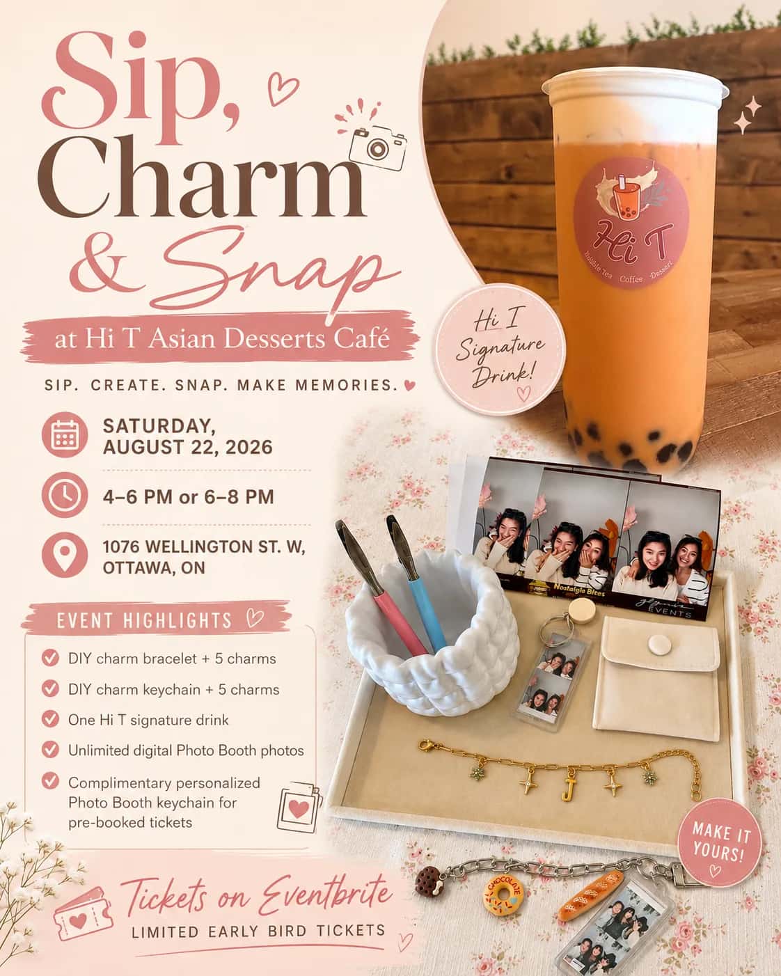 Sip, Charm & Snap at Hi T Asian Desserts Café