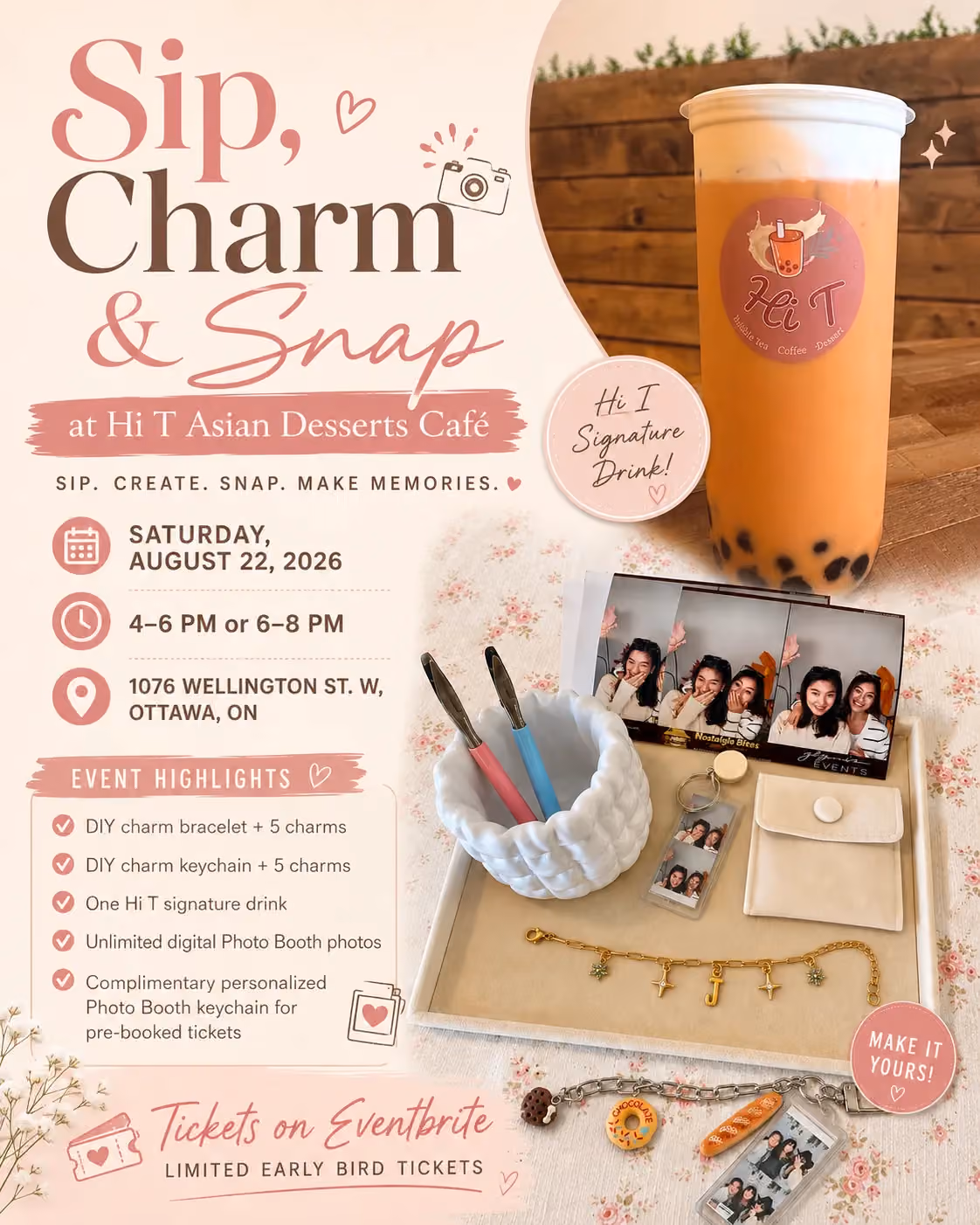 Sip, Charm & Snap at Hi T Asian Desserts Café