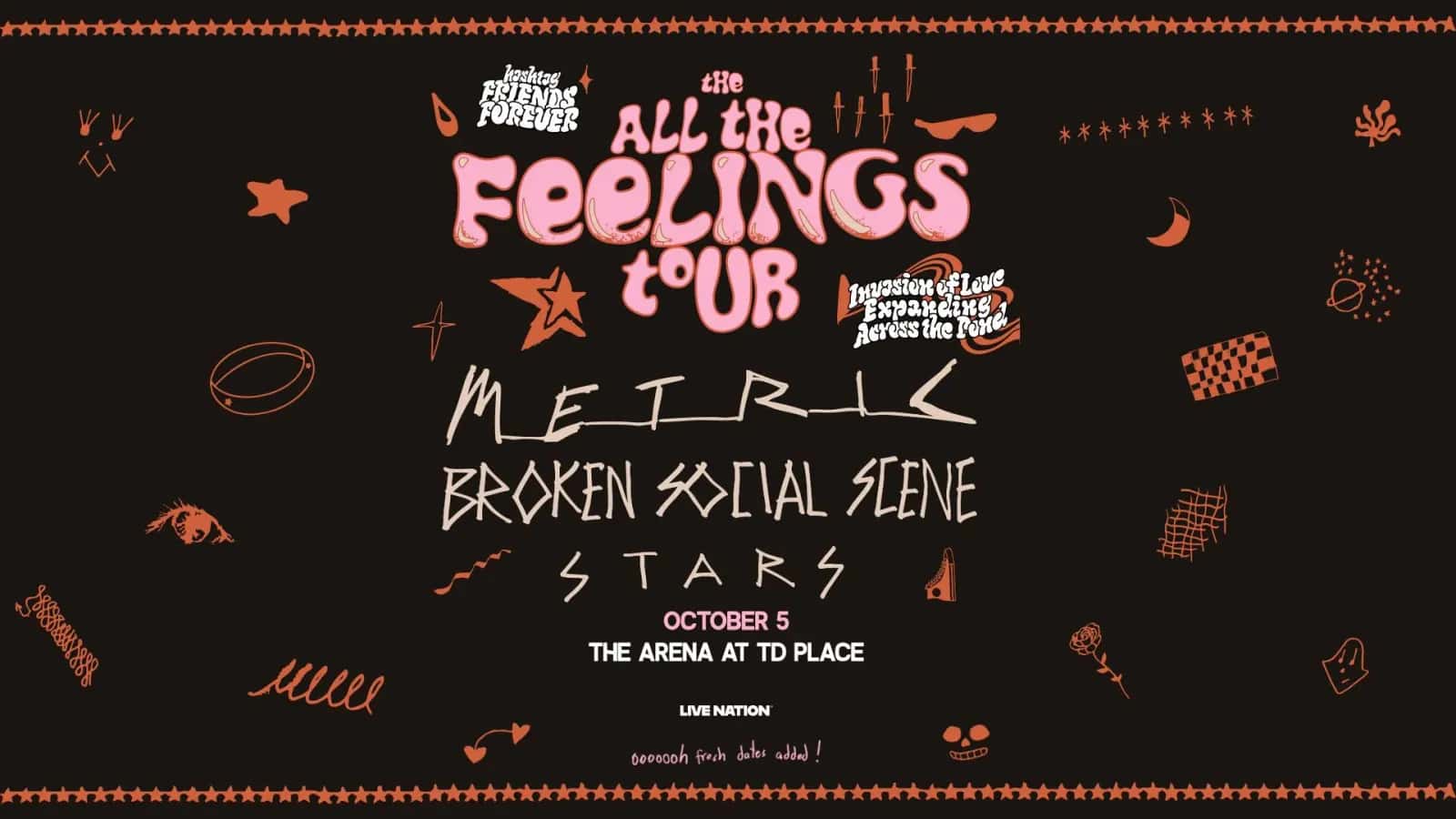 Metric with Broken Social Scene & Stars