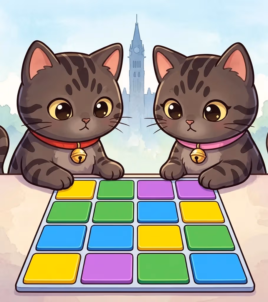 Ottawa Connections — colourful tile grid in NYT Connections style