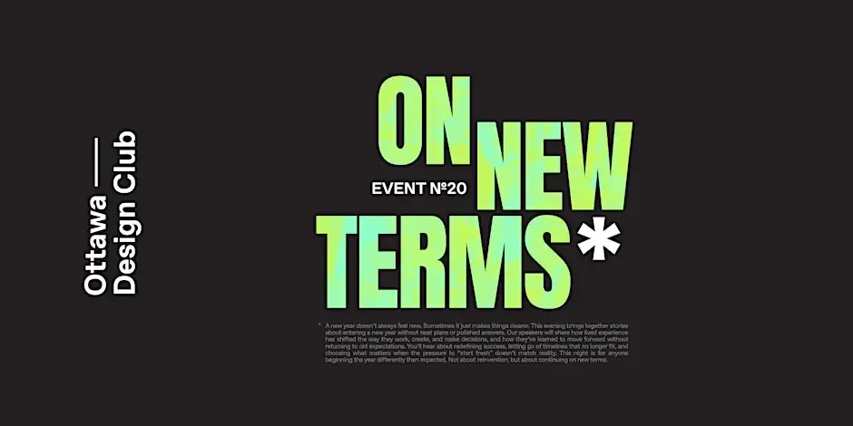 Ottawa Design Club #0020 - On New Terms
