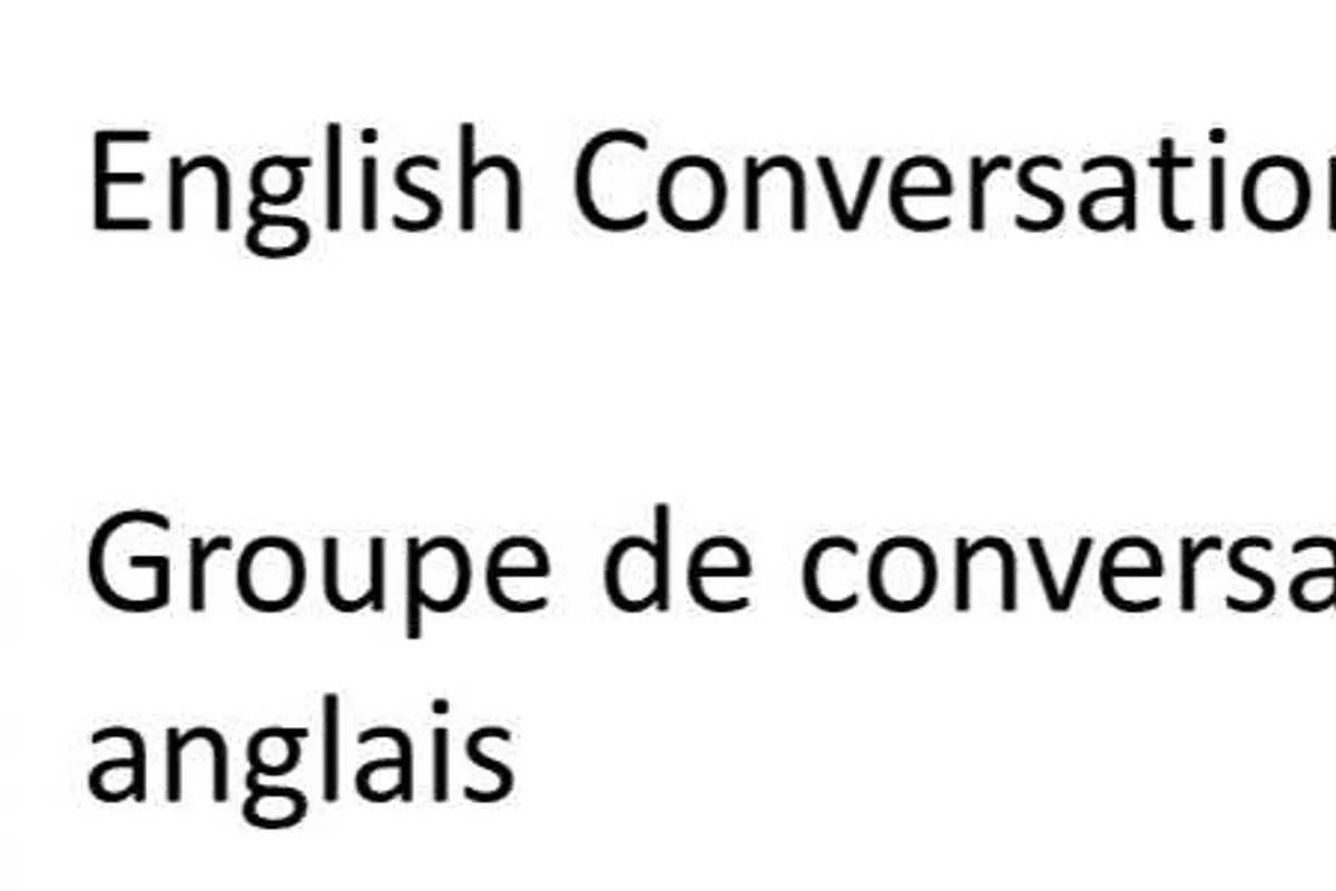 Wednesday English Conversation Circle