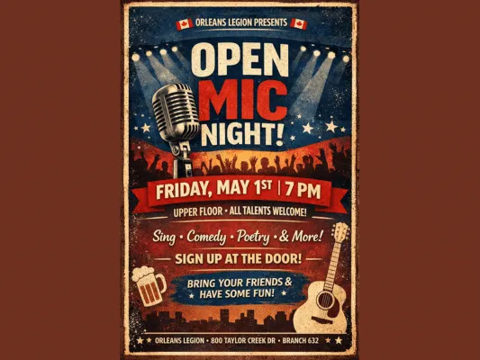 Open Mic Night at Orléans Legion