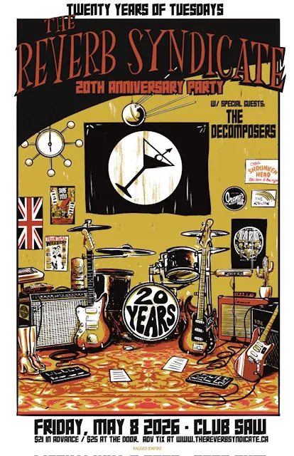 The Reverb Syndicate presents “Twenty Years of Tuesdays” 20th Anniversary Party