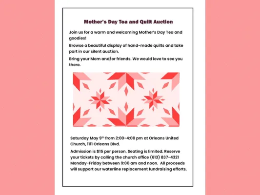 Mother’s Day Tea & Quilt Auction