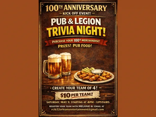 Pub and Legion Trivia Night for the 100th