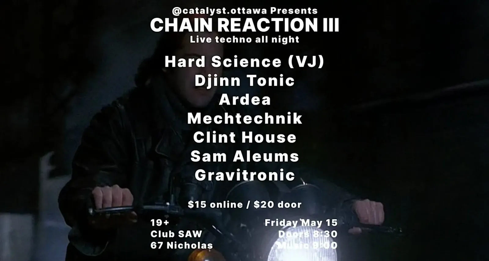 CHAIN REACTION 3: LIVE TECHNO ALL NIGHT