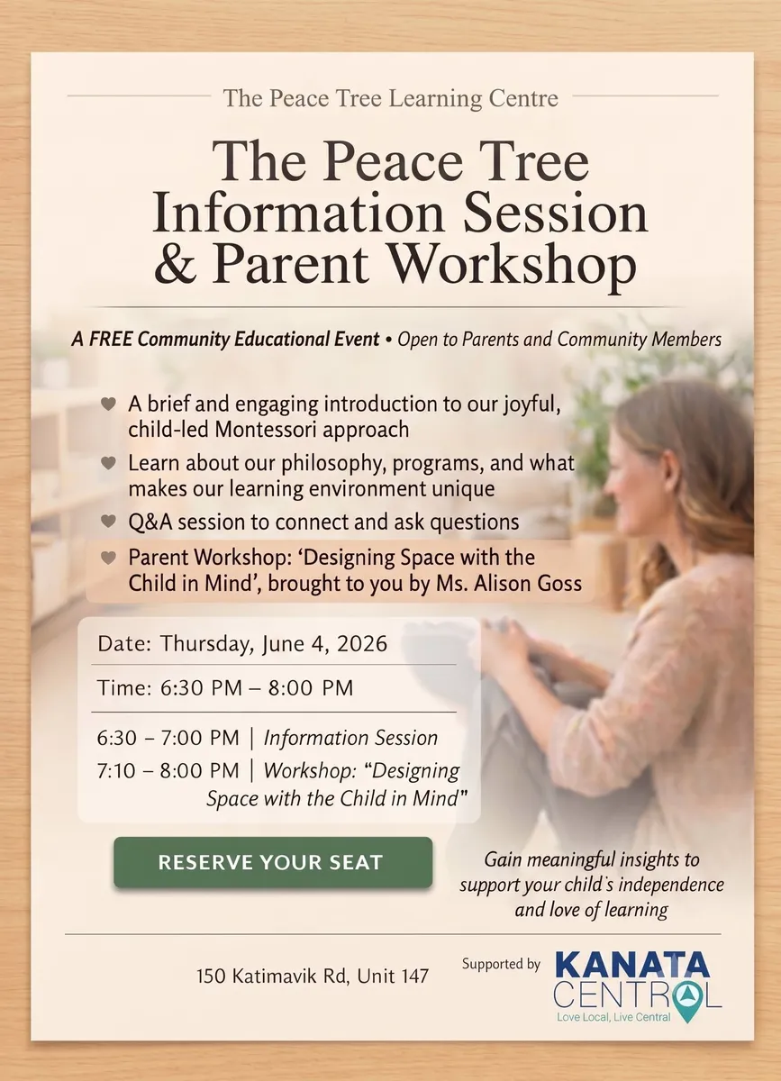Information Session & Parent Workshop | The Peace Tree Learning Centre