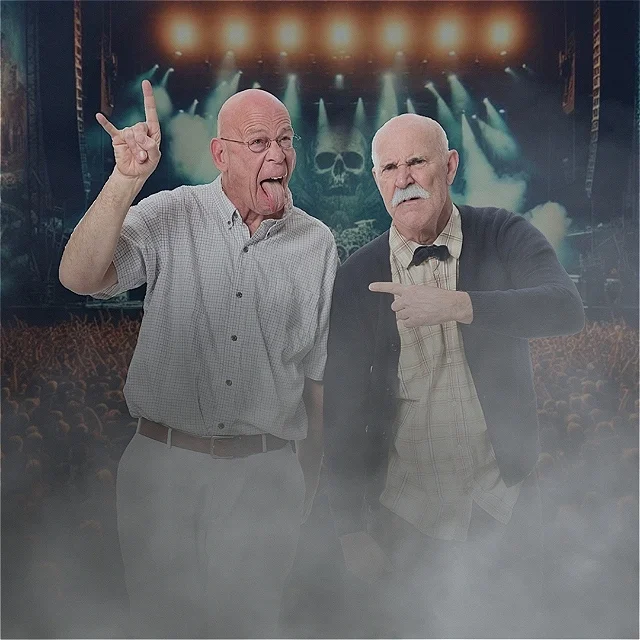 AWOL: 2 Old Men Escape From A Care Home & Go To A Metal Festival