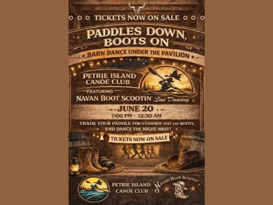 Paddles Down Boots On – Barn Dance!