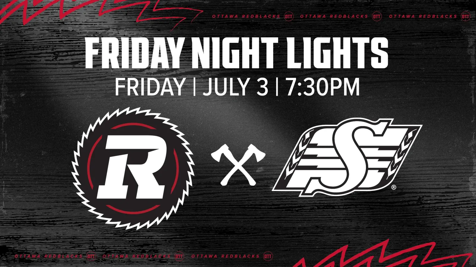 REDBLACKS vs Saskatchewan Roughriders