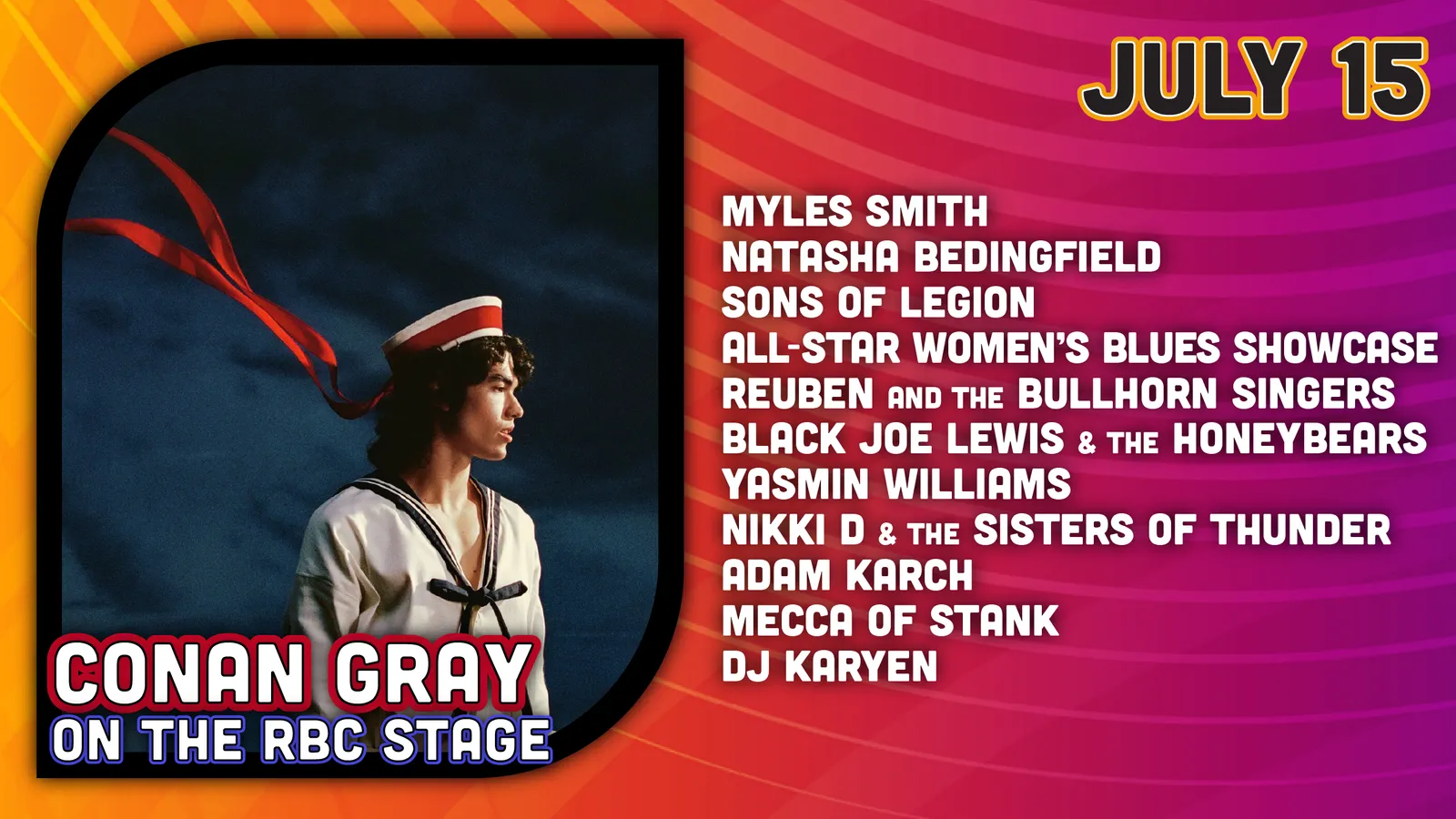 2026 Ottawa Bluesfest — Wednesday, July 15