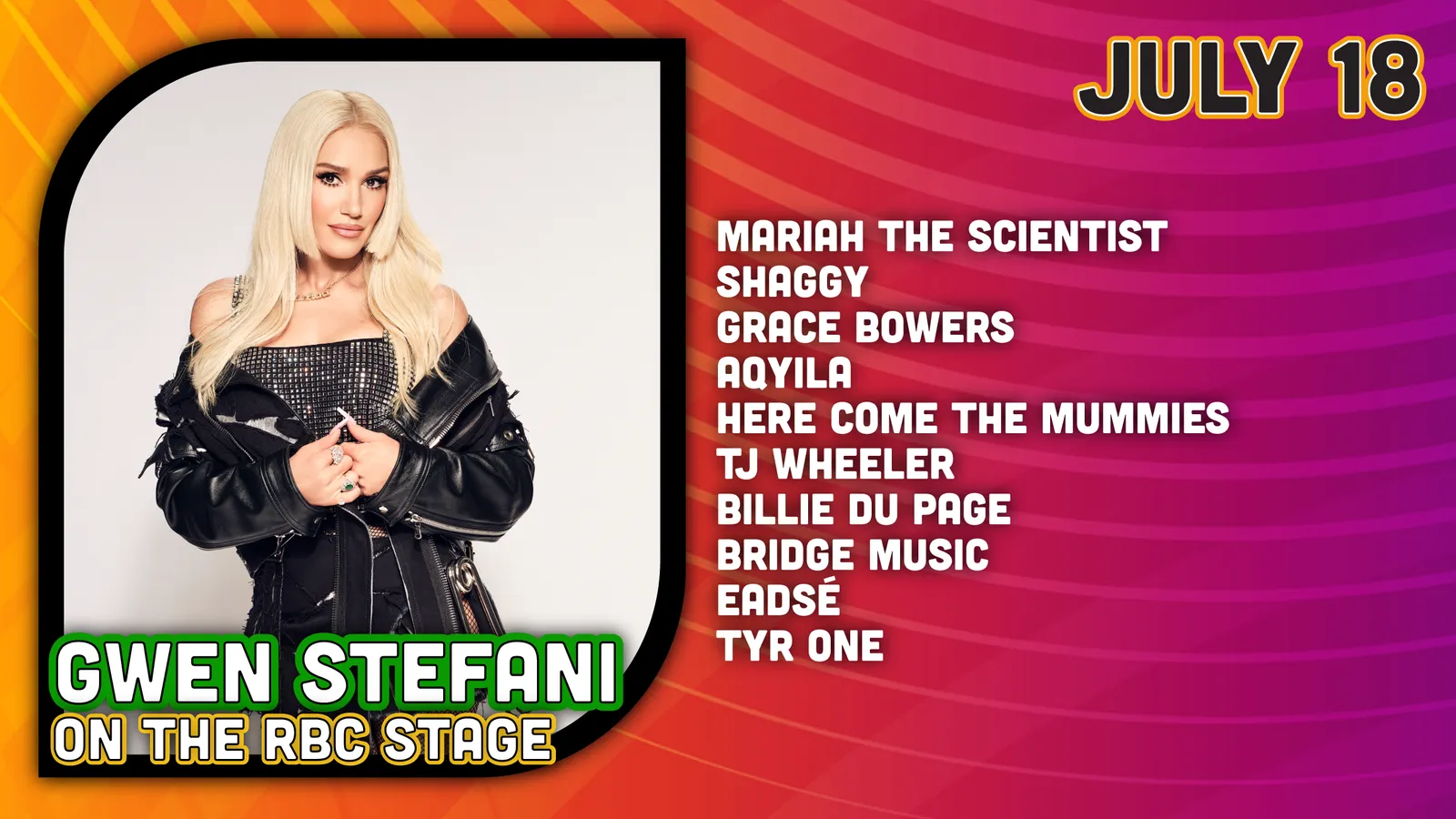 2026 Ottawa Bluesfest — Saturday, July 18