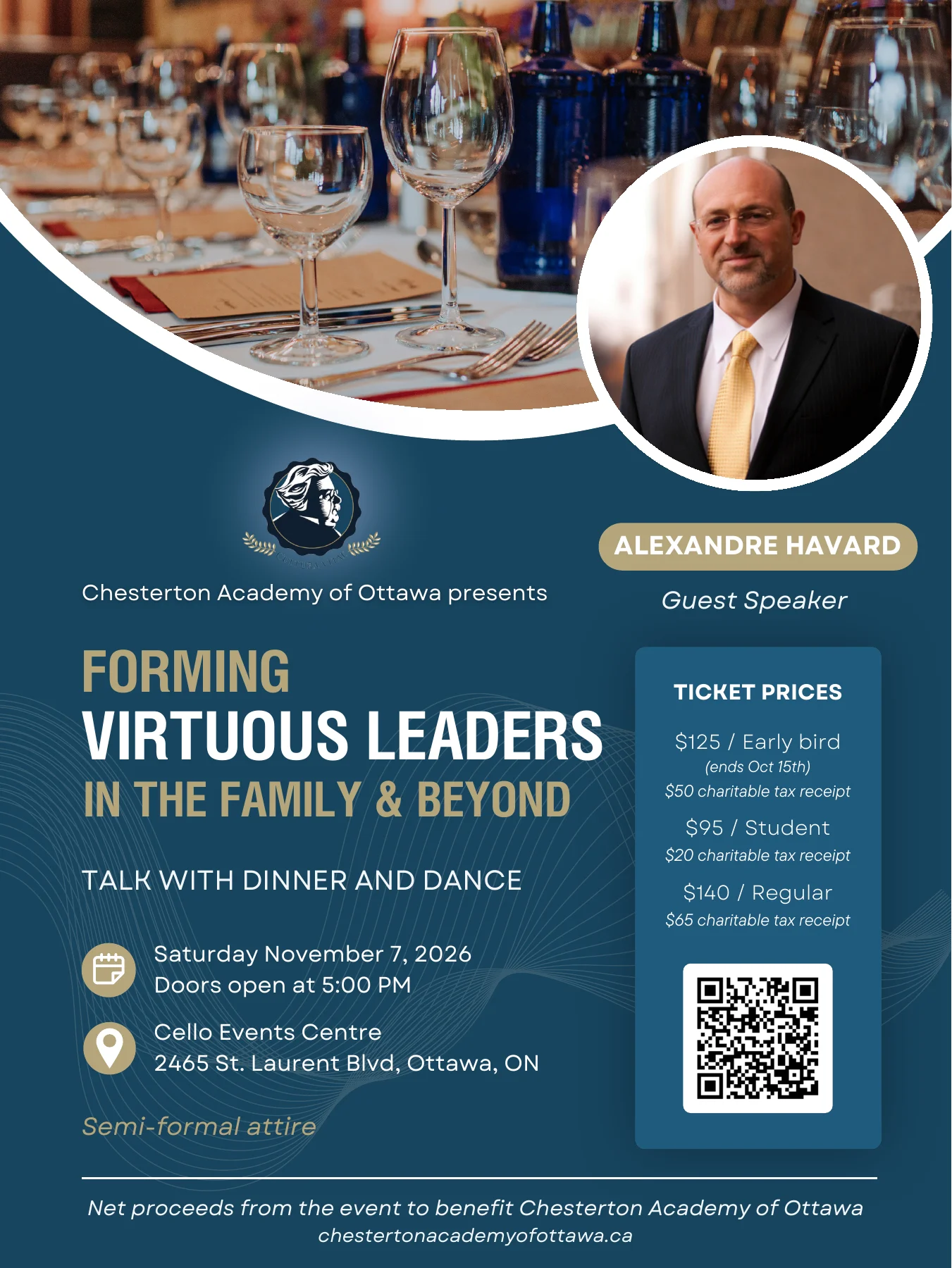 Forming Virtuous Leaders in the Family and Beyond: Dinner and Dance