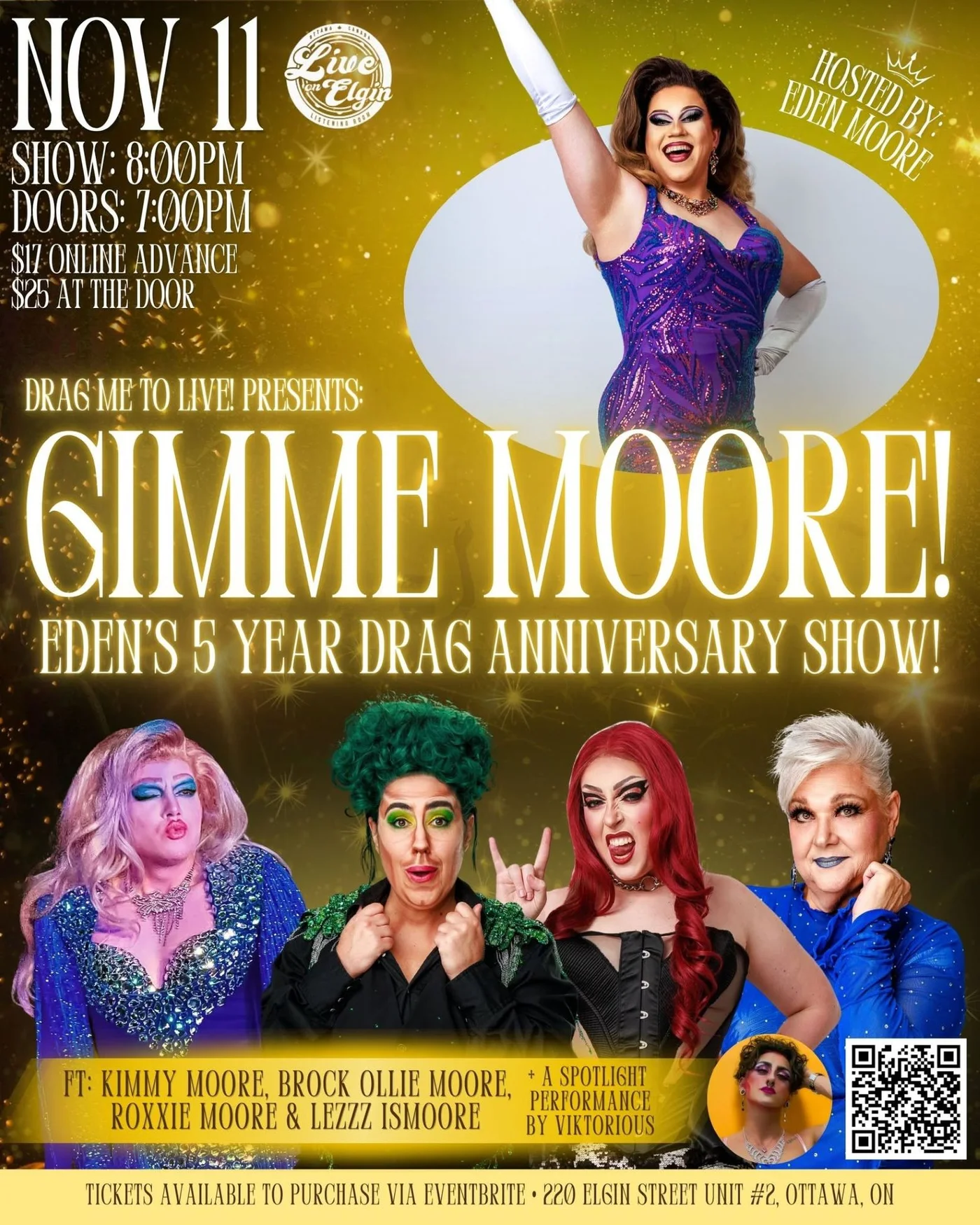 Gimme Moore! — Eden Moore’s 5 Year Drag Anniversary