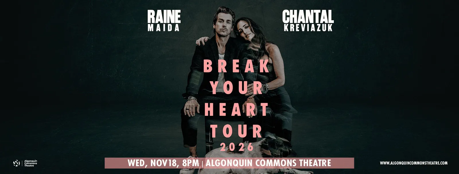 Raine Maida and Chantal Kreviazuk: Break Your Heart Tour 2026