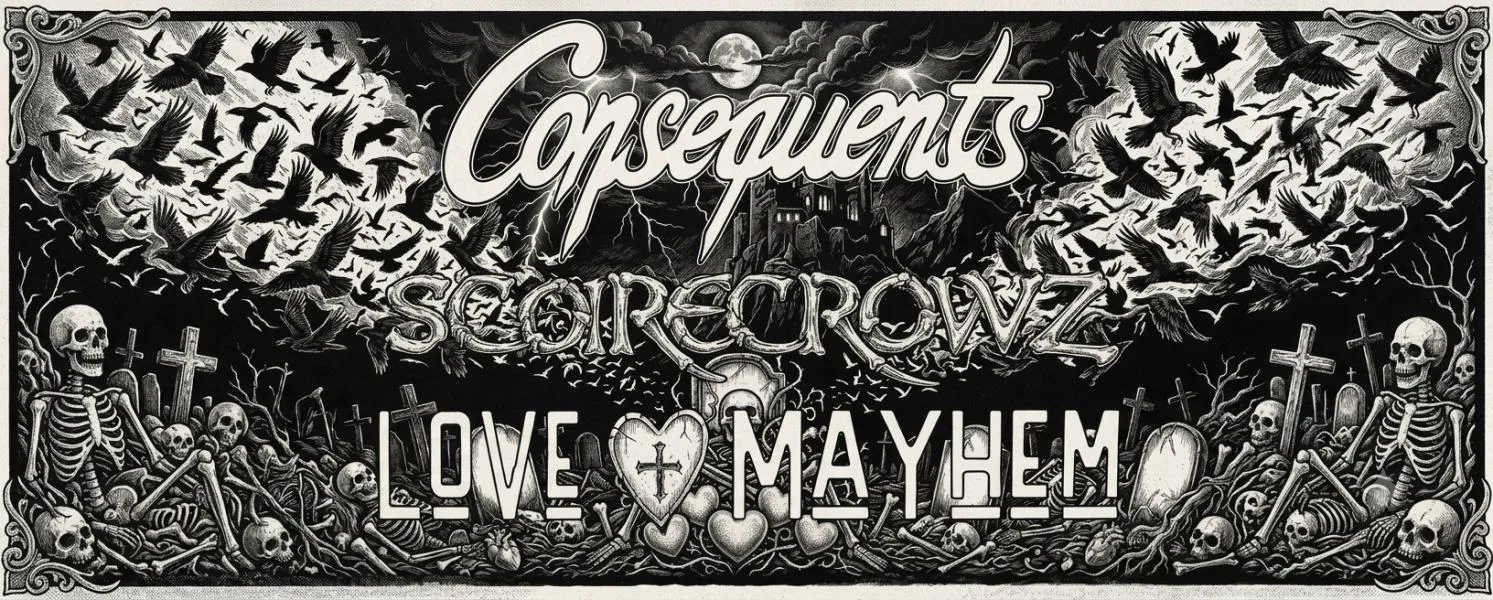 (The) Consequents // Scarecrowz // LOVE+MAYHEM