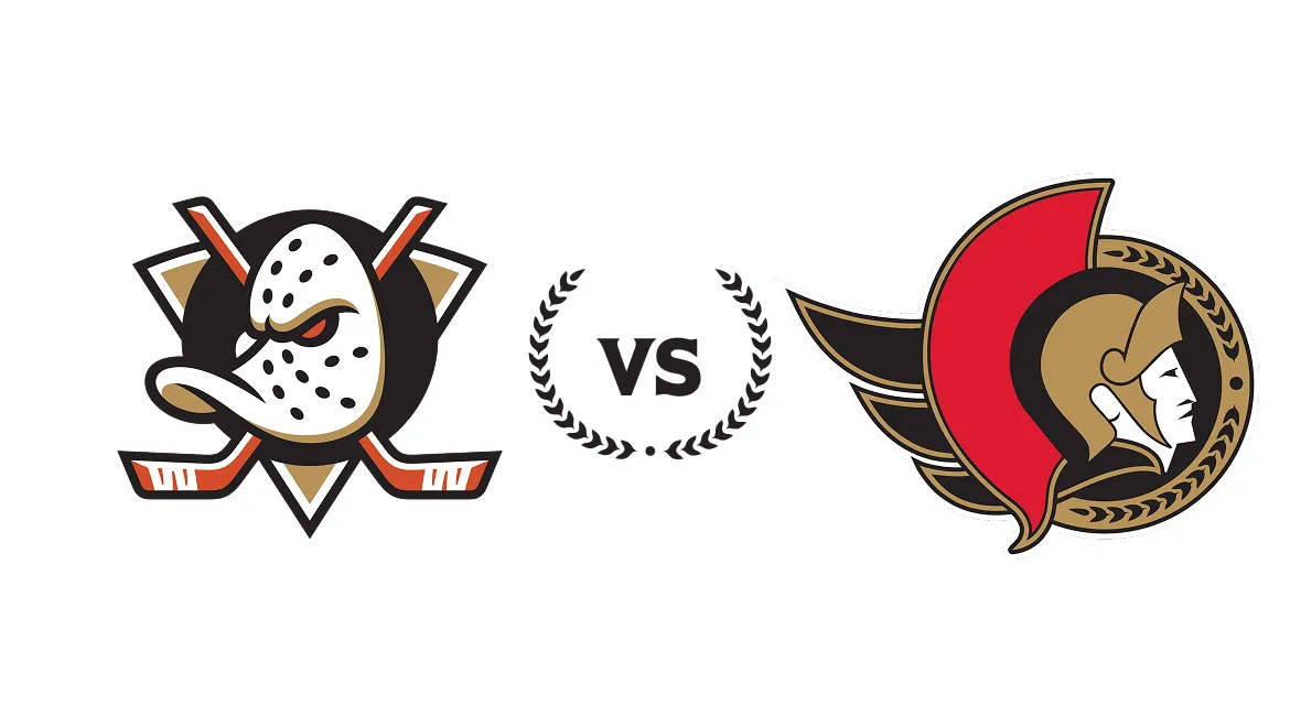 Anaheim Ducks vs Ottawa Senators