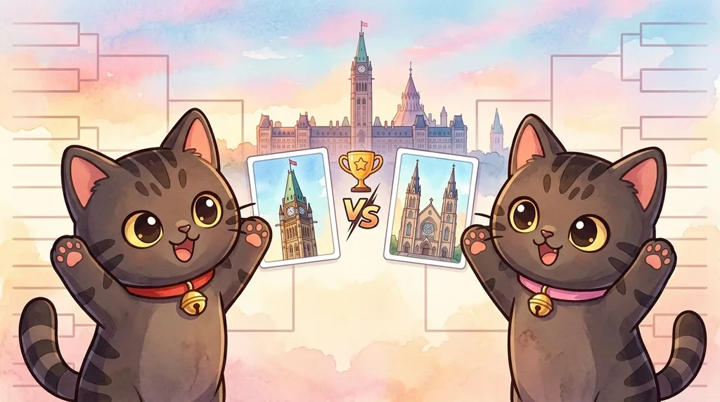 Tournament bracket of iconic Ottawa landmarks