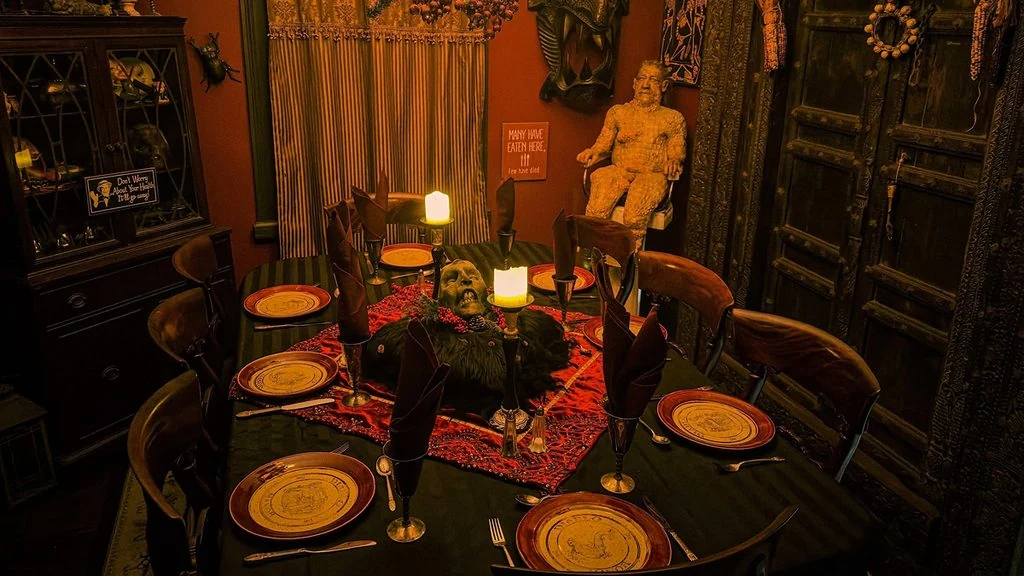 Dinner table at Diablo Manor